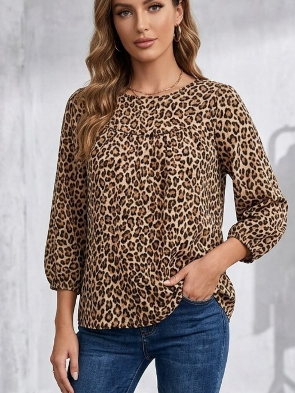 VICI Leopard Print Blouse
